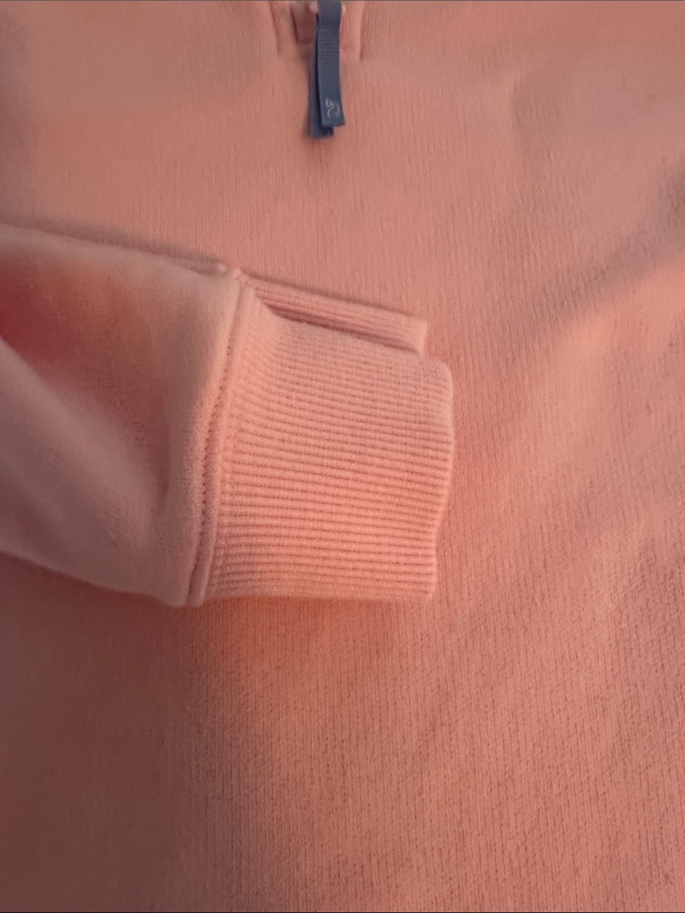 Vineyard Vines Pale Pink Quarter-Zip Pullover - Picture 6 of 10